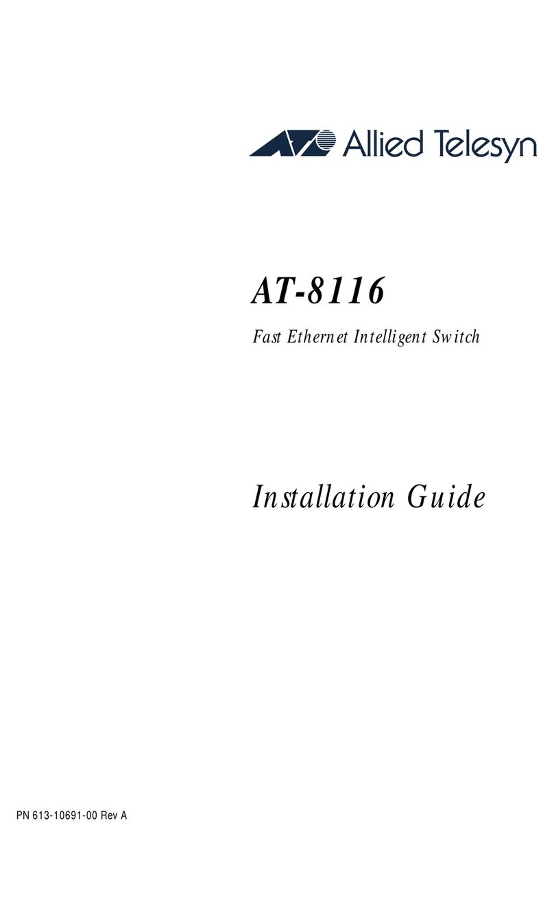 Allied Telesis AT-8116 installation guide