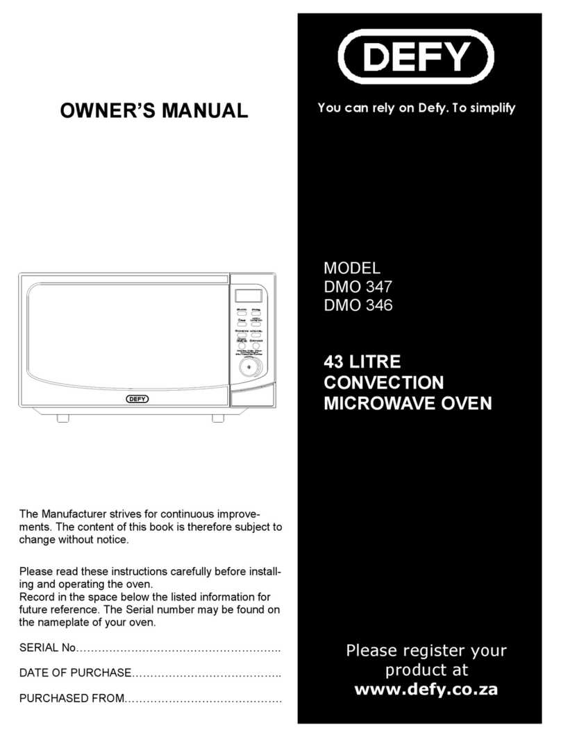 Defy DMO 346 User manual