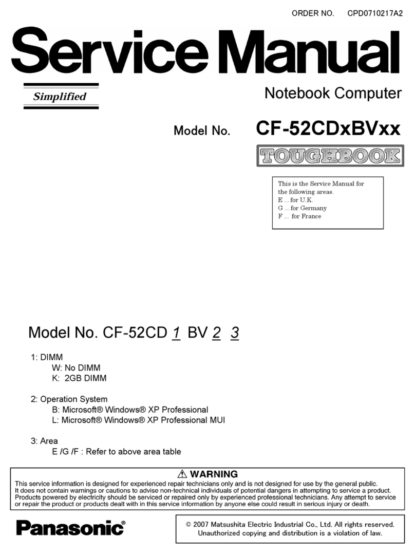 Panasonic CF-52CD series User manual