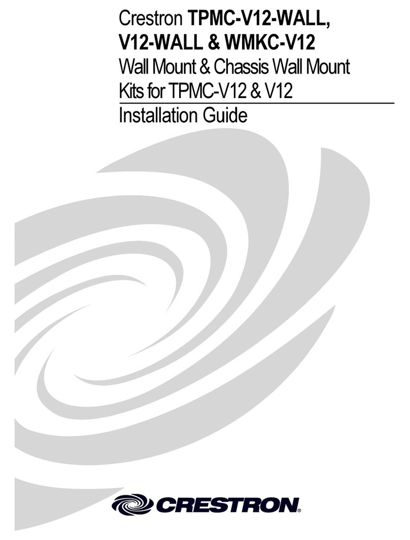 Crestron TPMC-V12-WALL installation guide