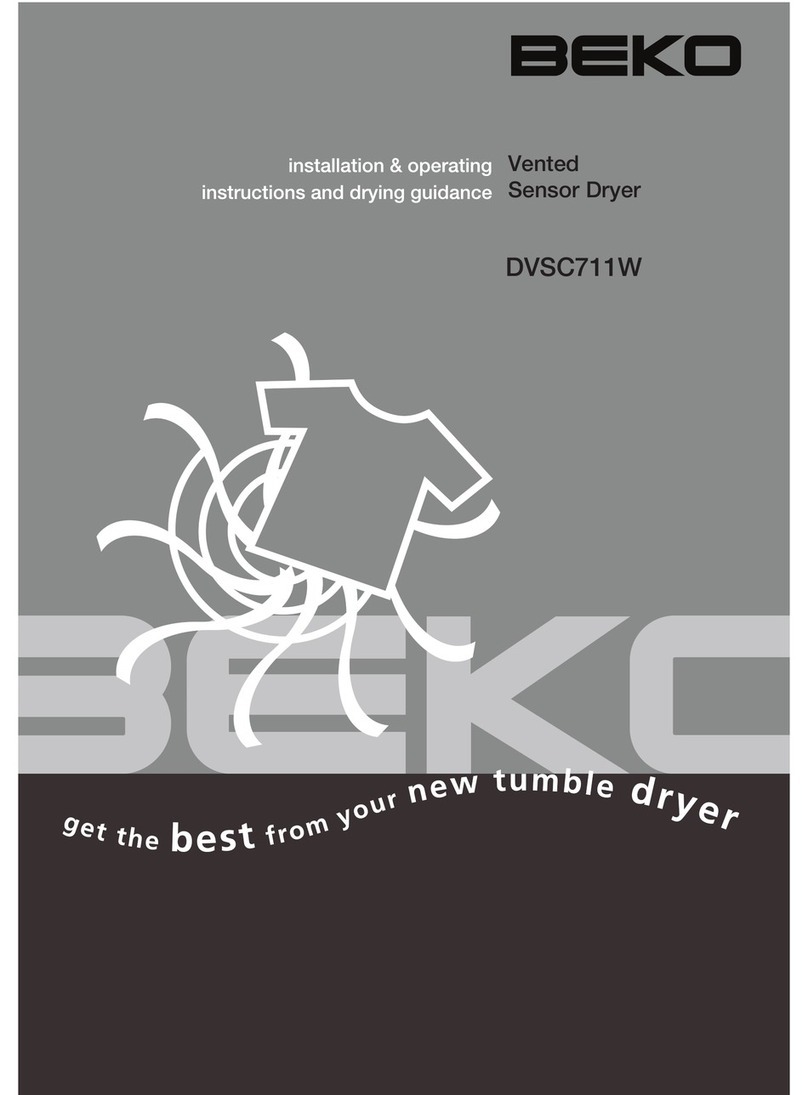 Beko DVSC711W Manual