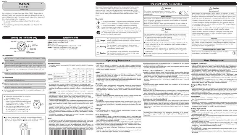 Casio 5104 JA User manual