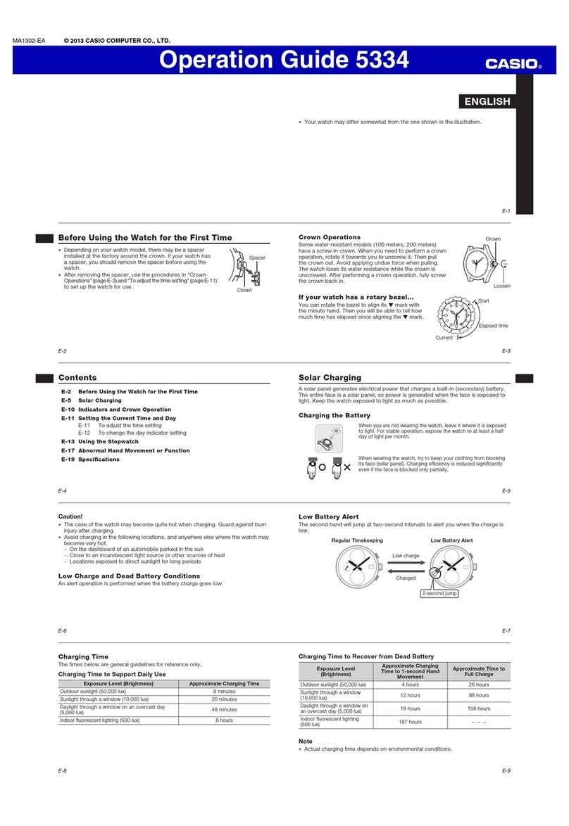 Casio 5334 User manual Casio 5334 User manual