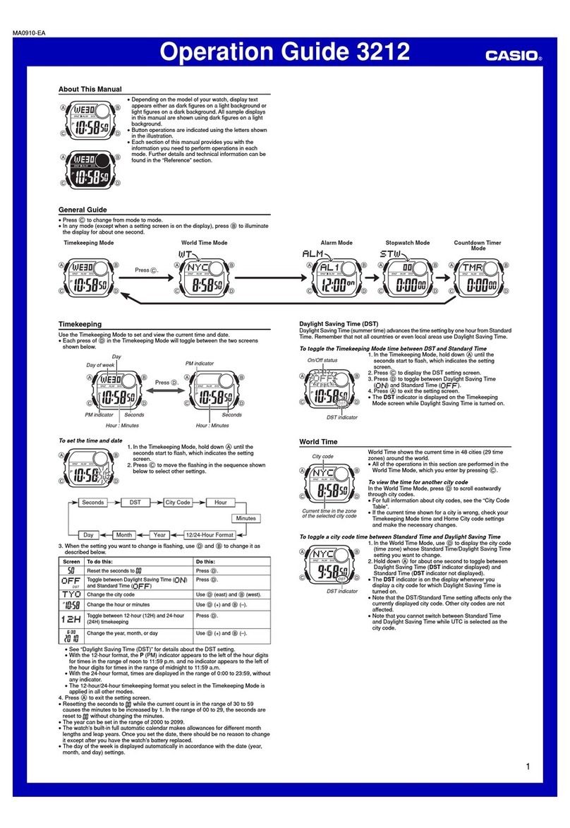 Casio 3212 User manual