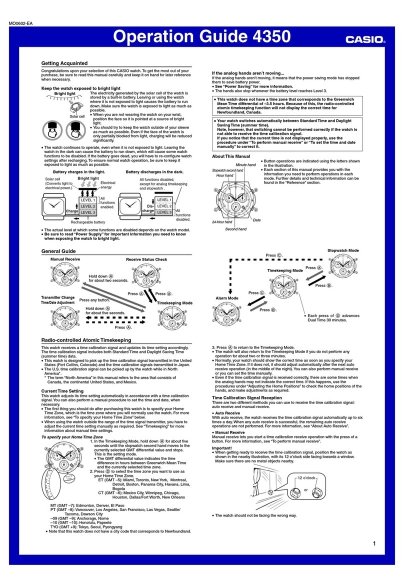Casio 4350 User manual