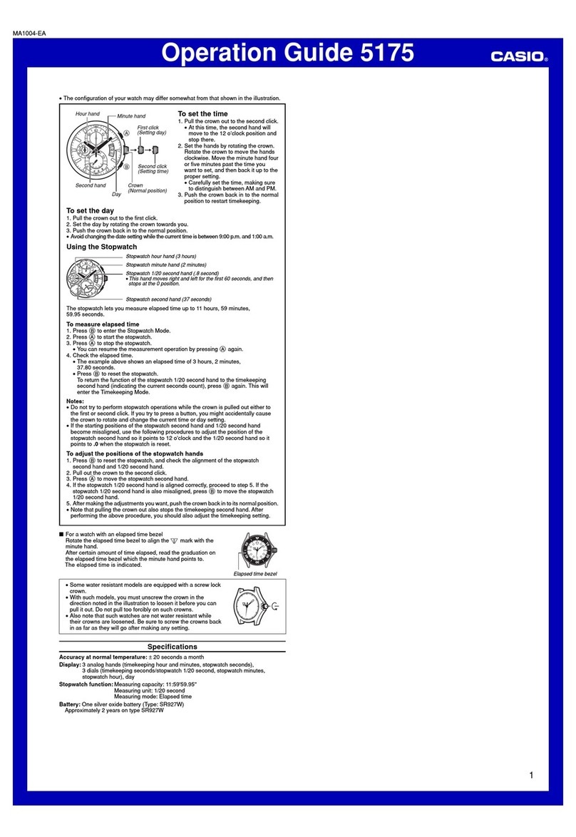 Casio 5175 User manual