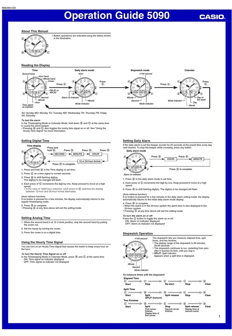 Casio 5090 User manual
