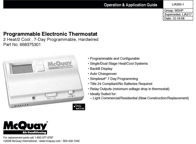 McQuay LIA265-1 User guide