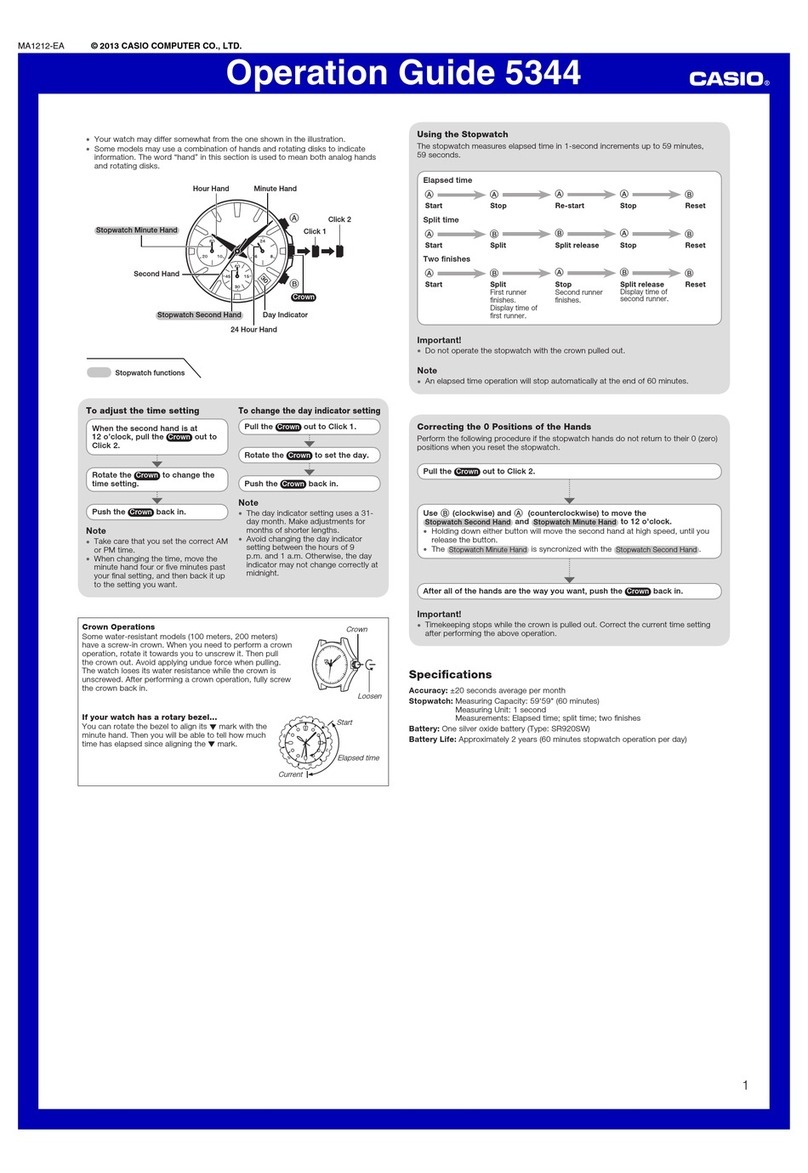 Casio 5344 User manual