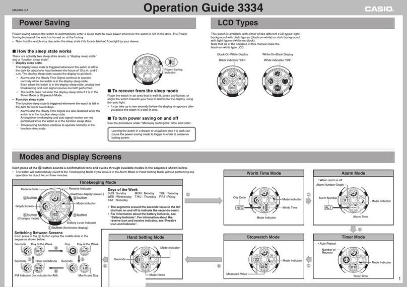 Casio 3334 User manual Casio 3334 User manual