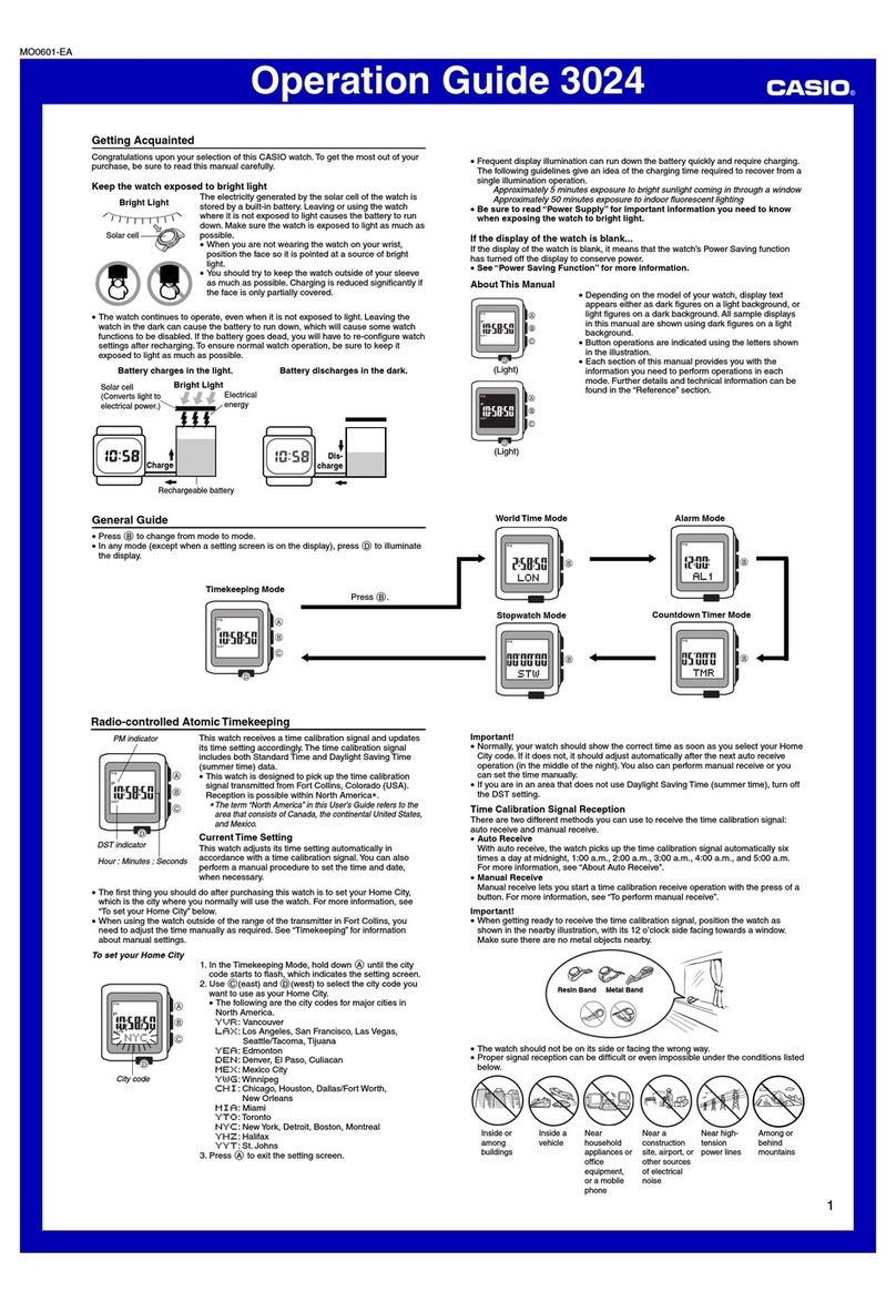 Casio 3024 User manual