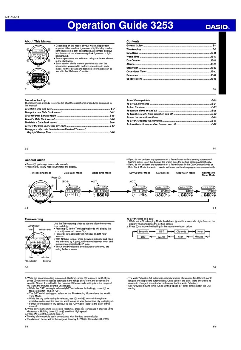 Casio 3253 User manual