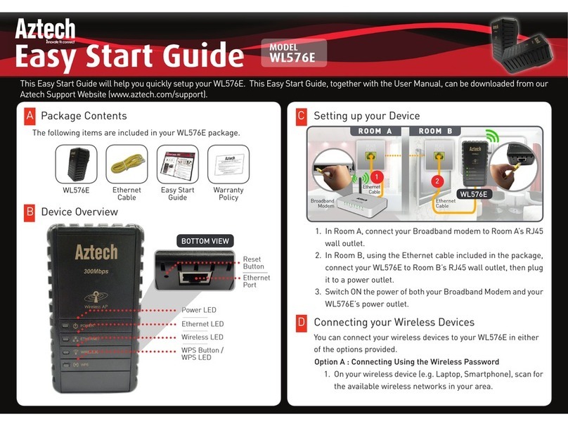 Aztech WL576E Instructions for use