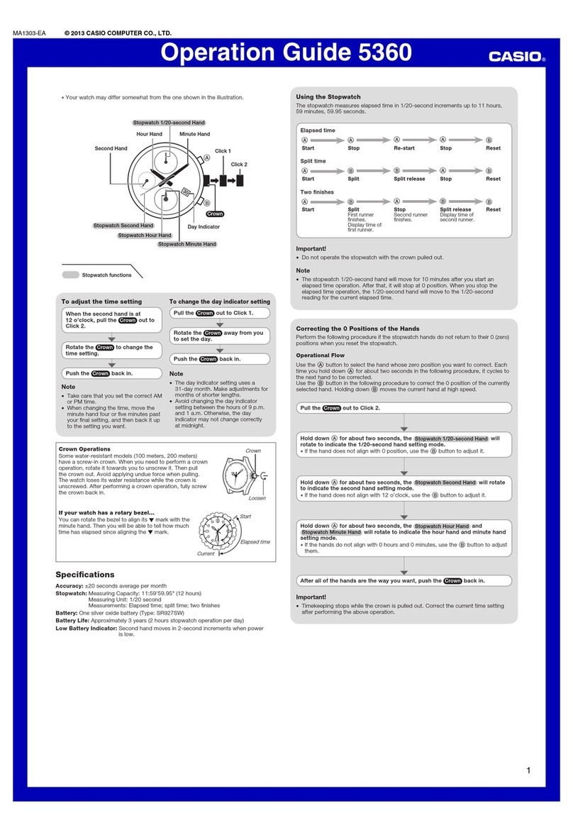 Casio 5360 User manual