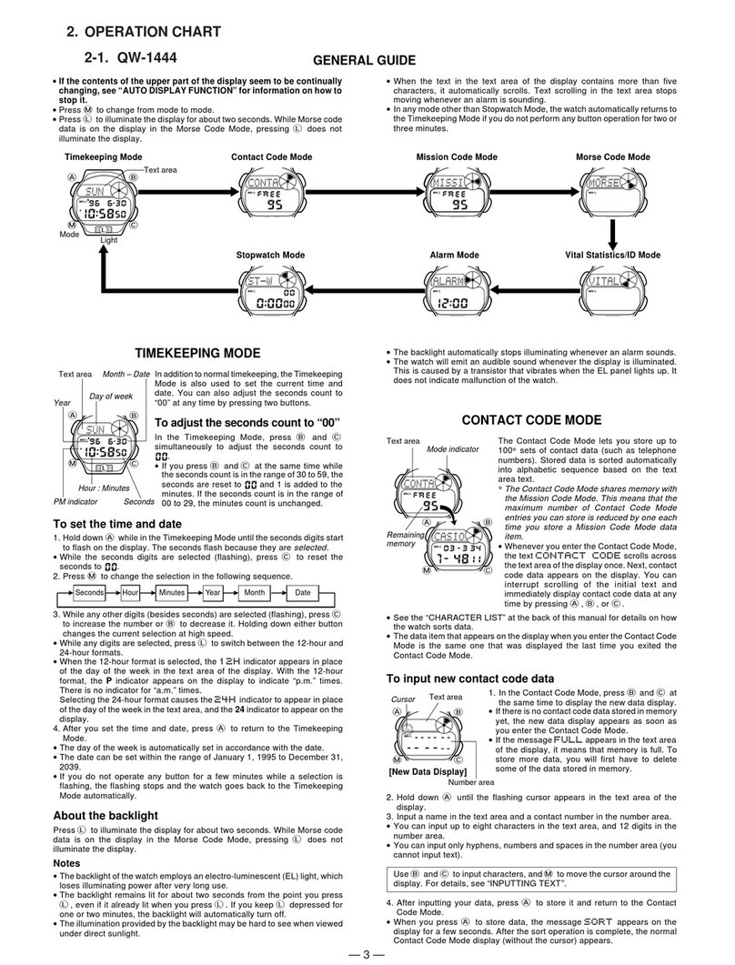 Casio QW-1444 Configuration guide Casio QW-1444 Configuration guide
