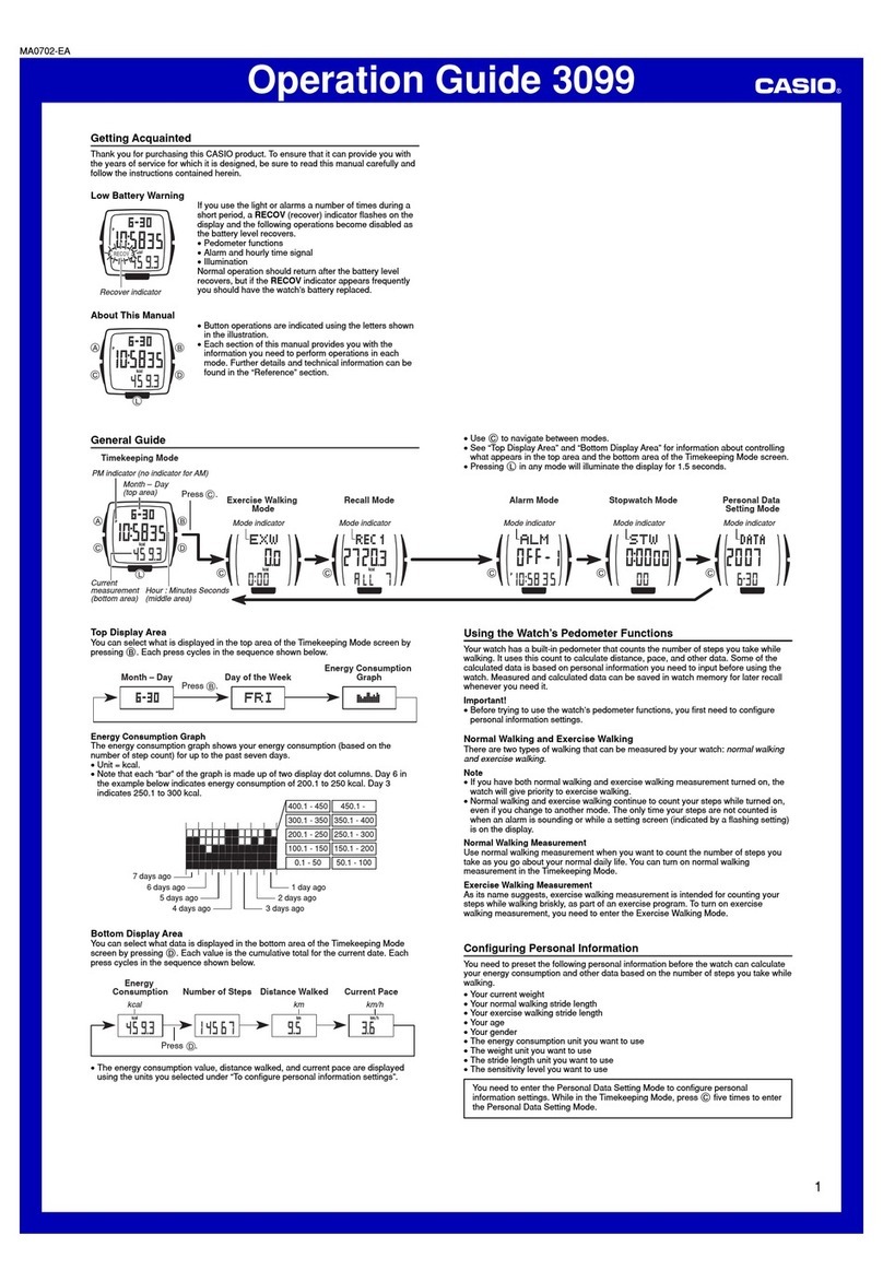 Casio 3099 User manual