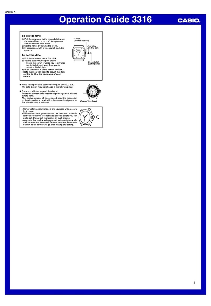 Casio 3316 Operation guide