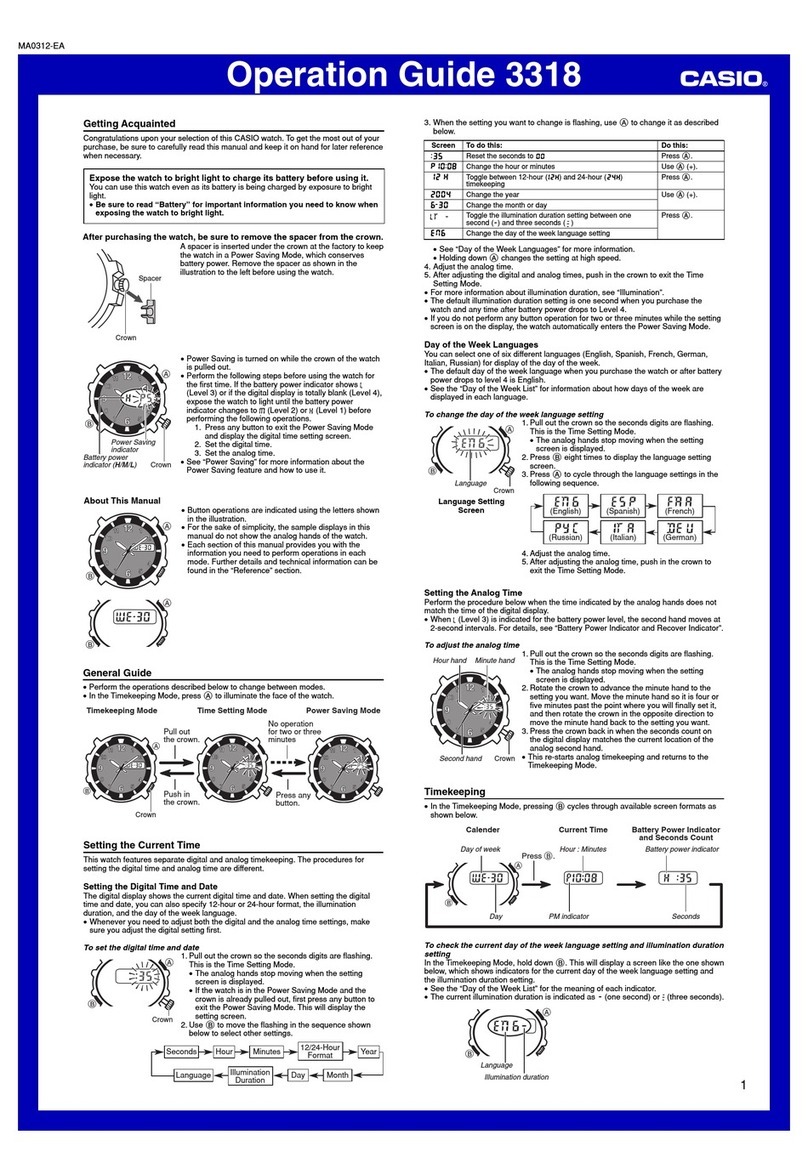 Casio 3318 User manual