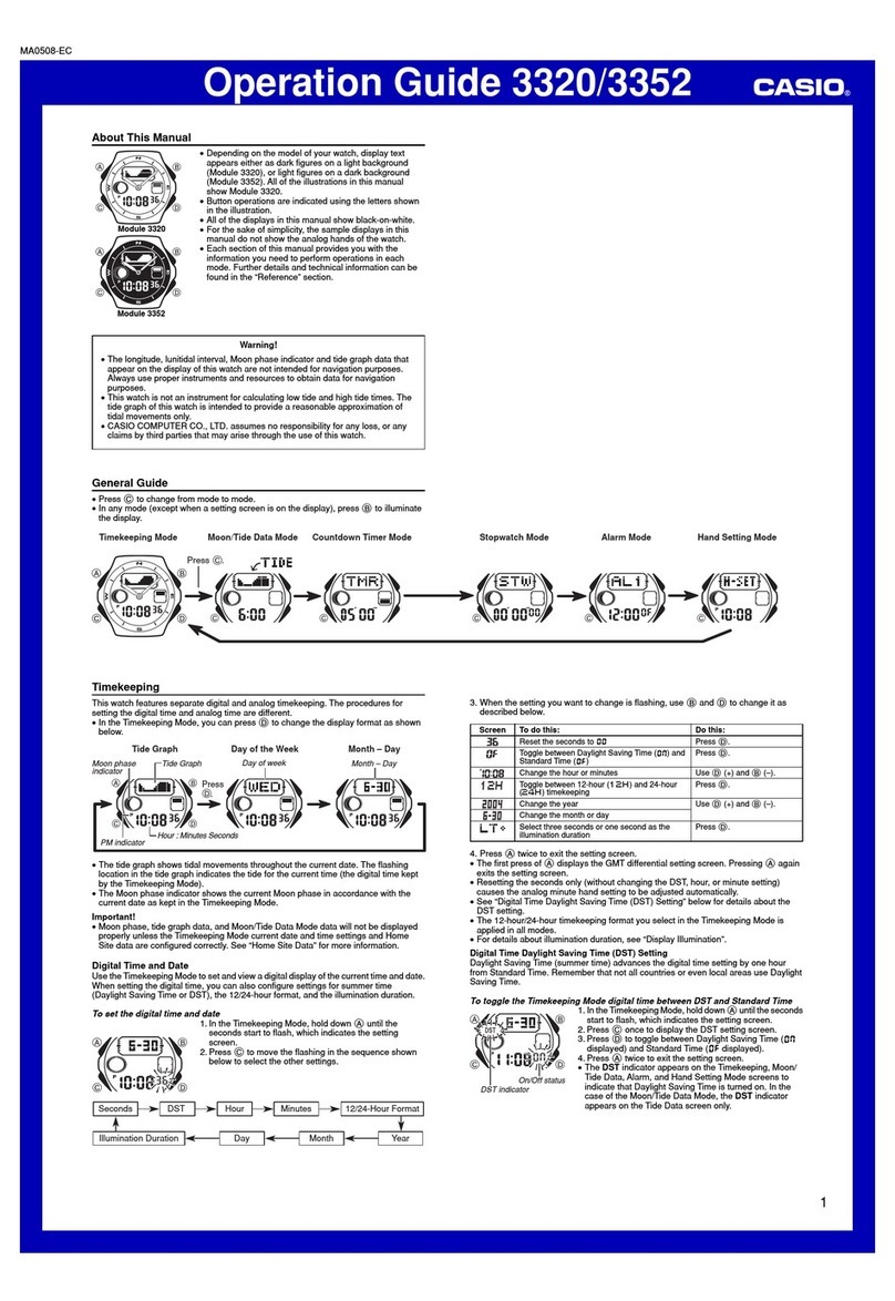 Casio 3352 User manual Casio 3352 User manual