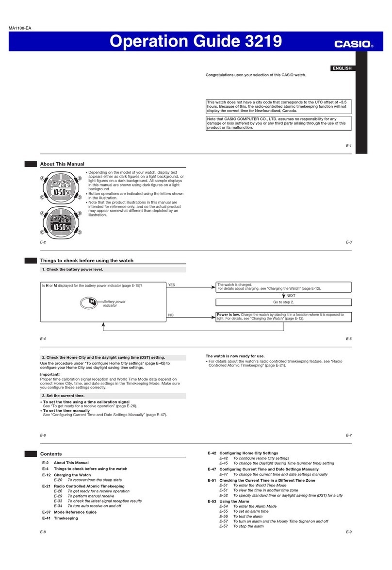 Casio 3219 User manual Casio 3219 User manual