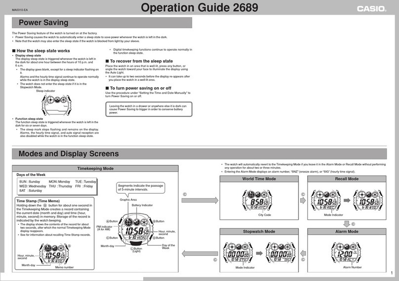 Casio 2689 User manual