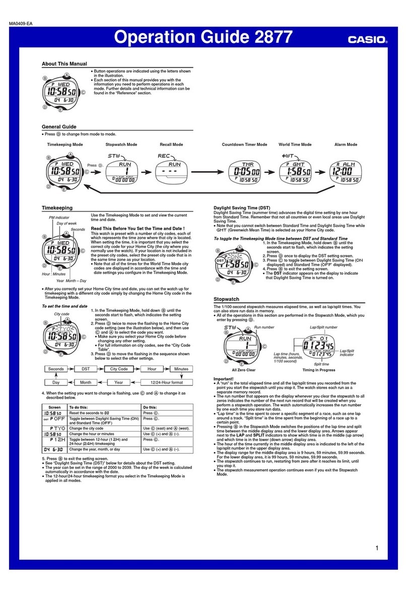 Casio 2877 User manual Casio 2877 User manual