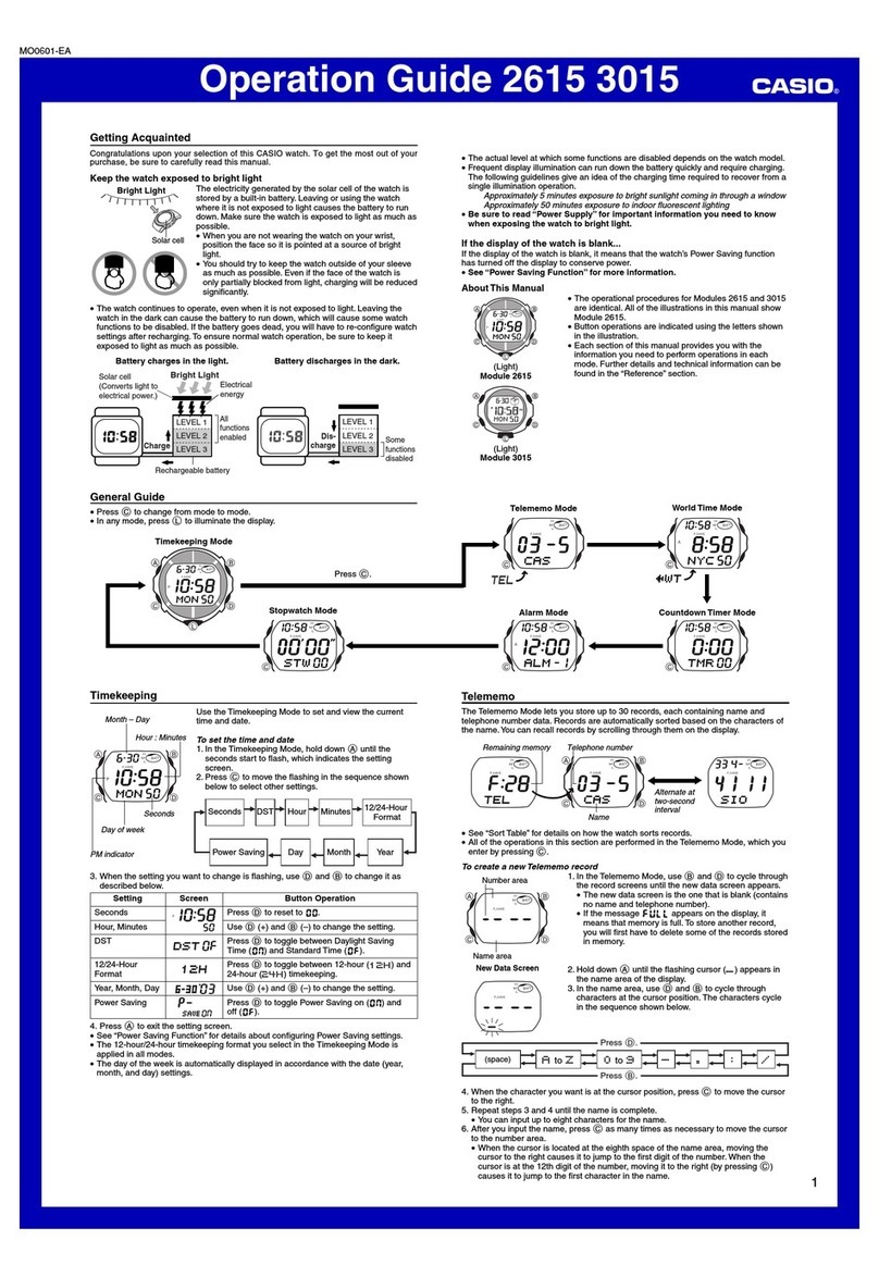 Casio 2615 User manual Casio 2615 User manual
