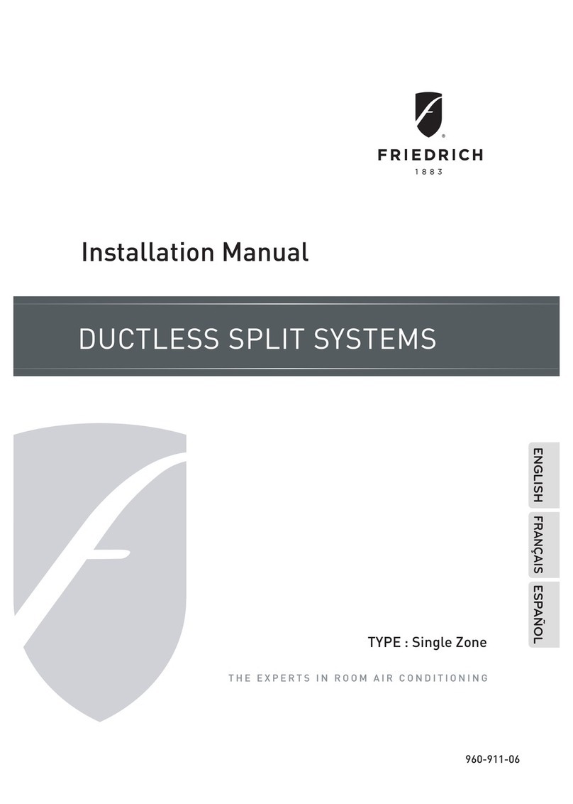 Friedrich Ductless split system User manual