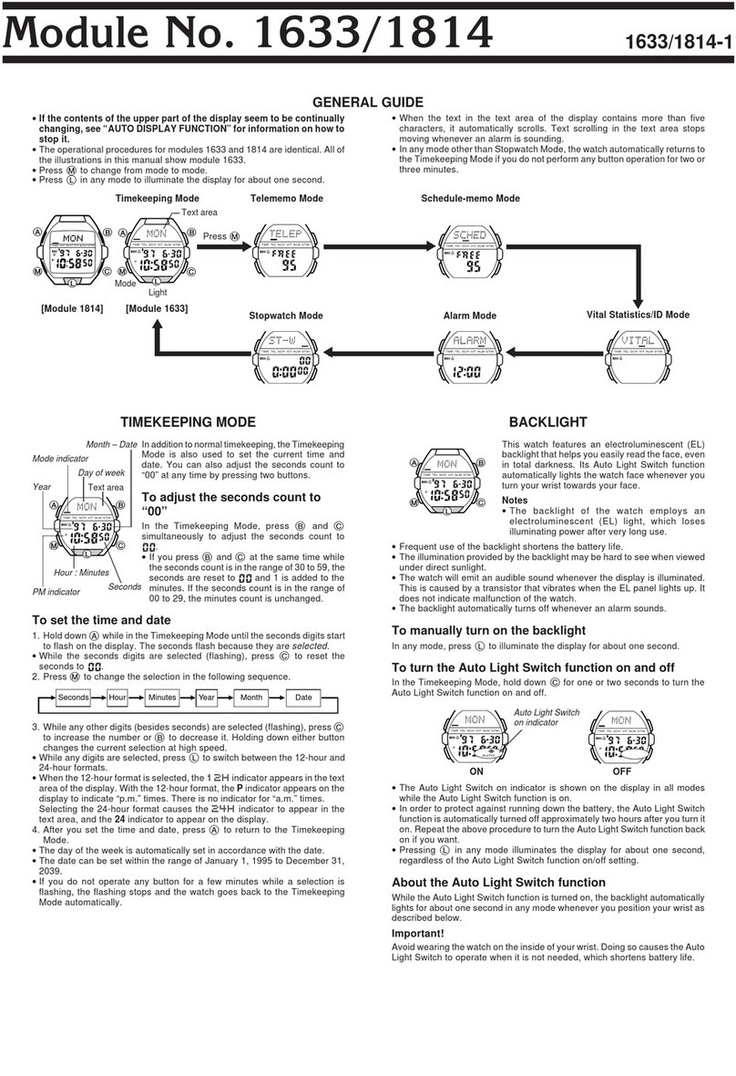 Casio 1814 Configuration guide