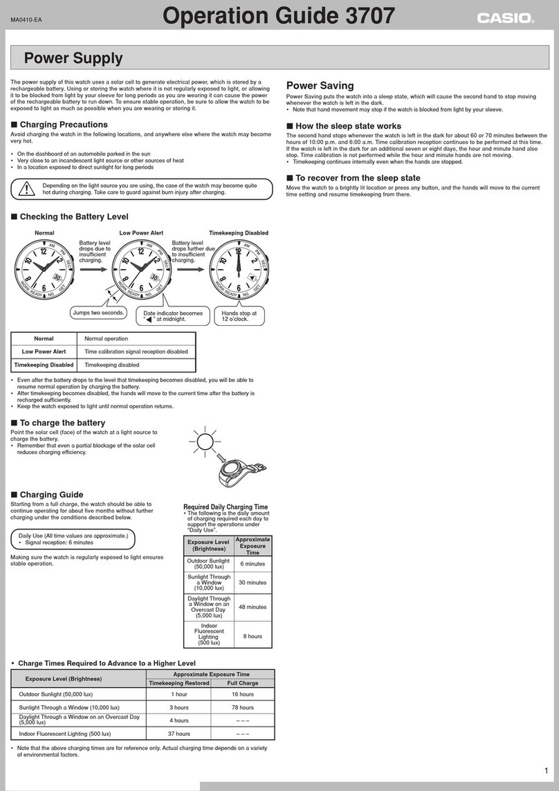 Casio 3707 User manual