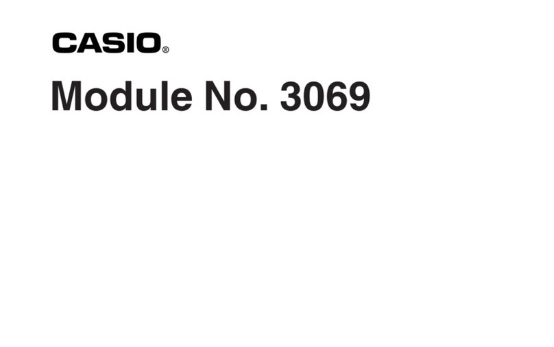 Casio 3069 User manual