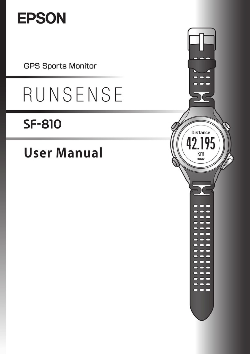 Epson Runsense SF-810 User manual