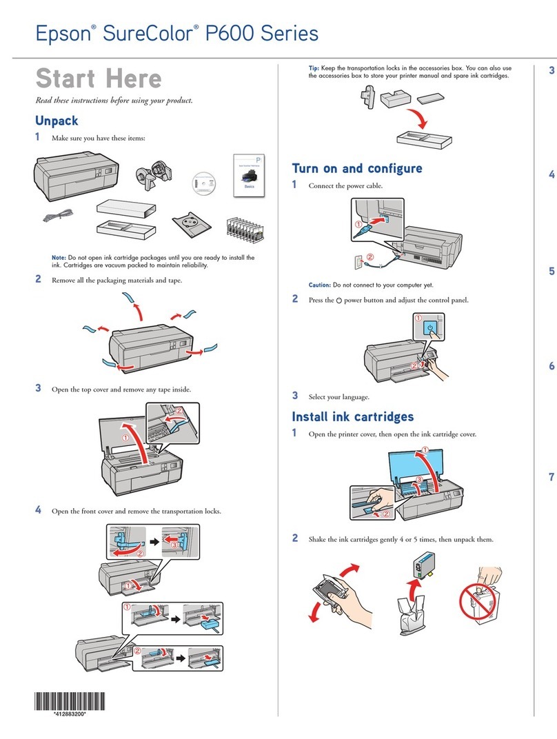 Epson SureColor P600 Series Instruction Manual