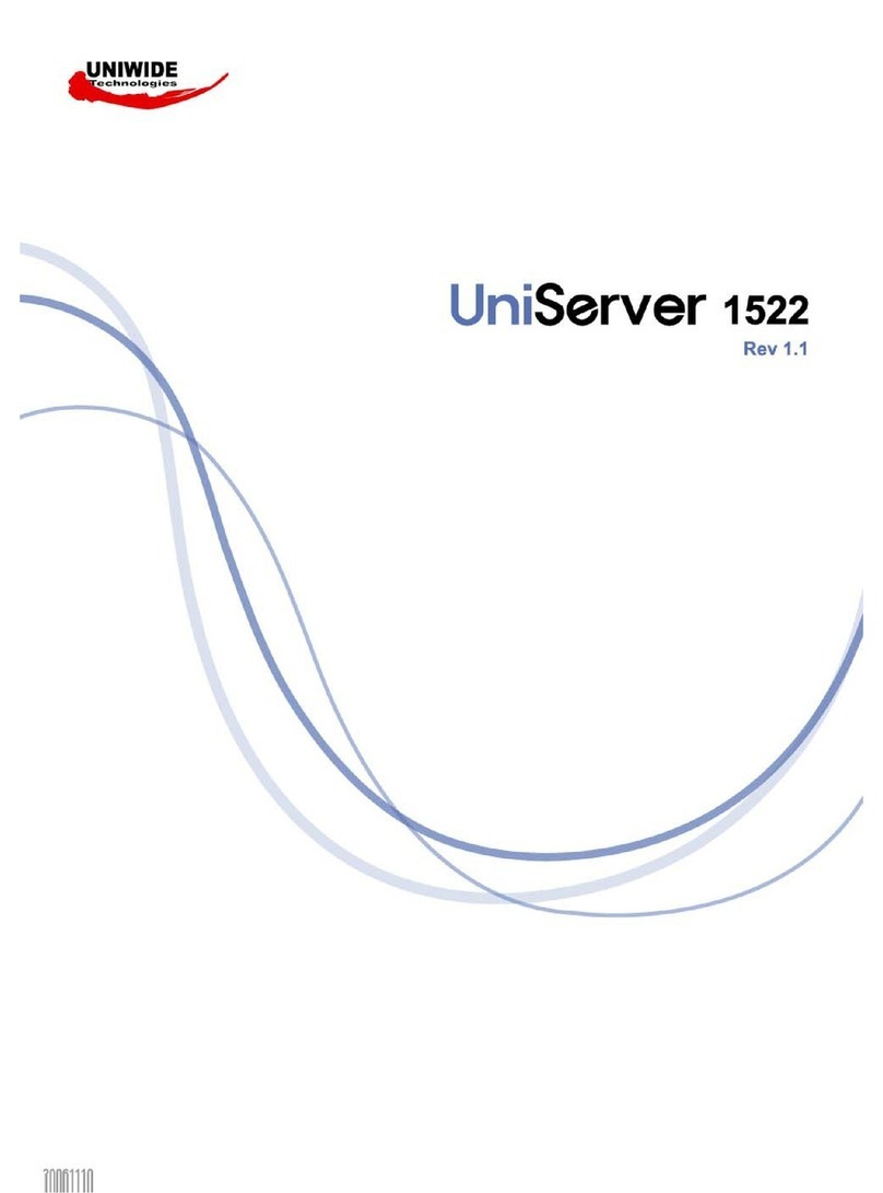 Uniwide Technologies UniServer 1522 user guide