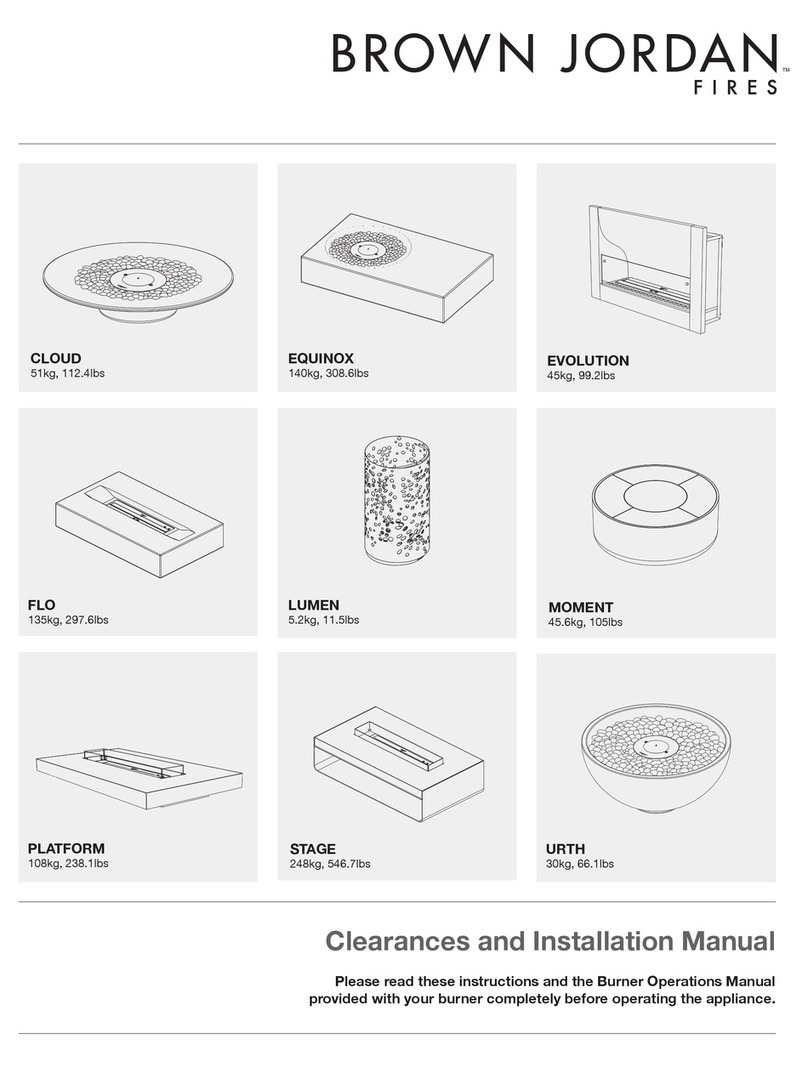 Brown Jordan PLATFORM Clearances and installation manual