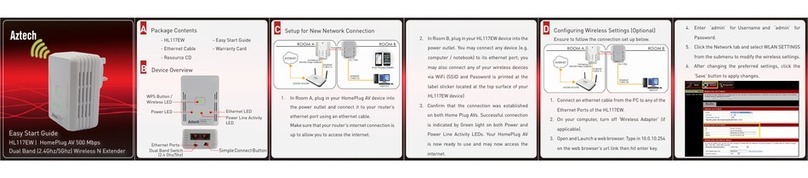 Aztech HL117EW Easy start guide