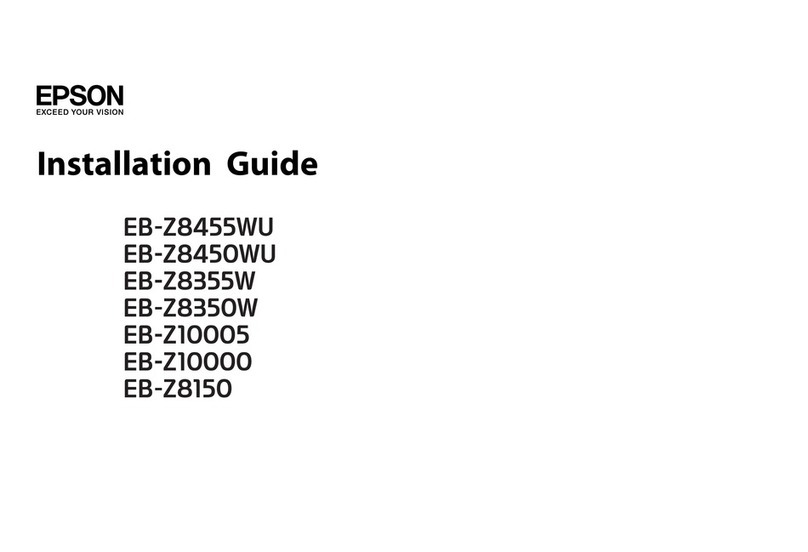 Epson EB-Z8455WU User manual Epson EB-Z8455WU User manual