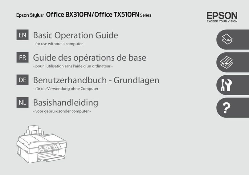 Epson Office BX310FN Series Assembly instructions