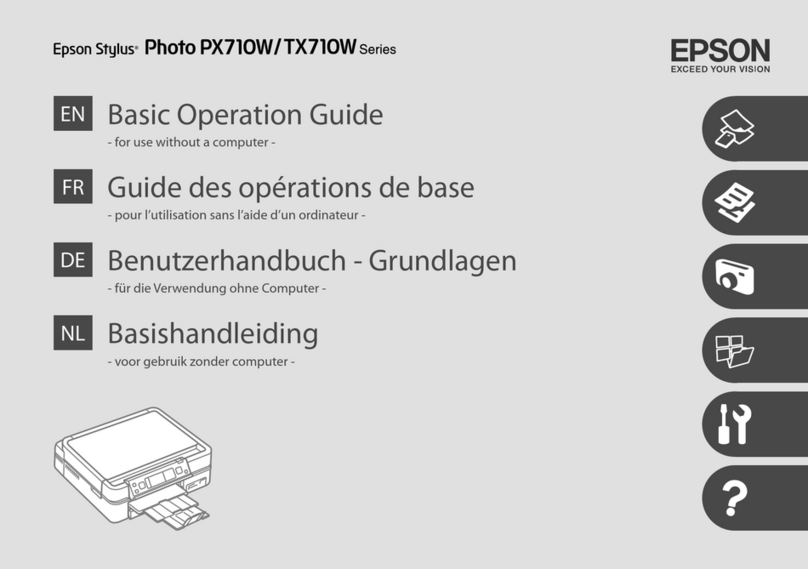 Epson Stylus Photo PX710W Series Assembly instructions