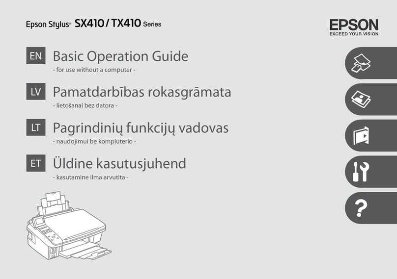 Epson SX410 Assembly instructions