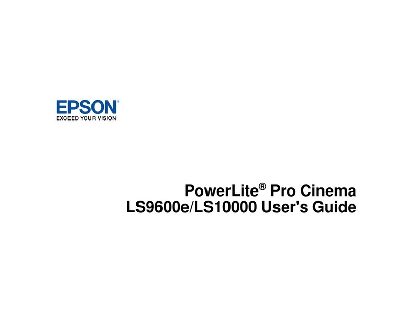Epson PowerLite Pro Cinema LS9600e User manual