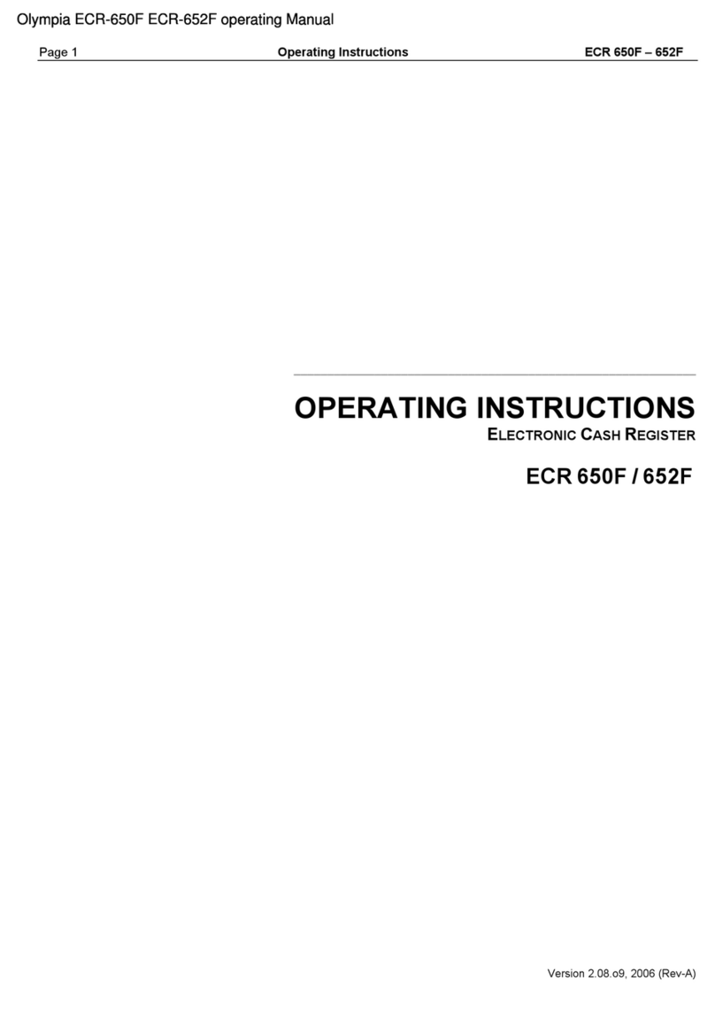 Olympia ECR 650F operating instructions