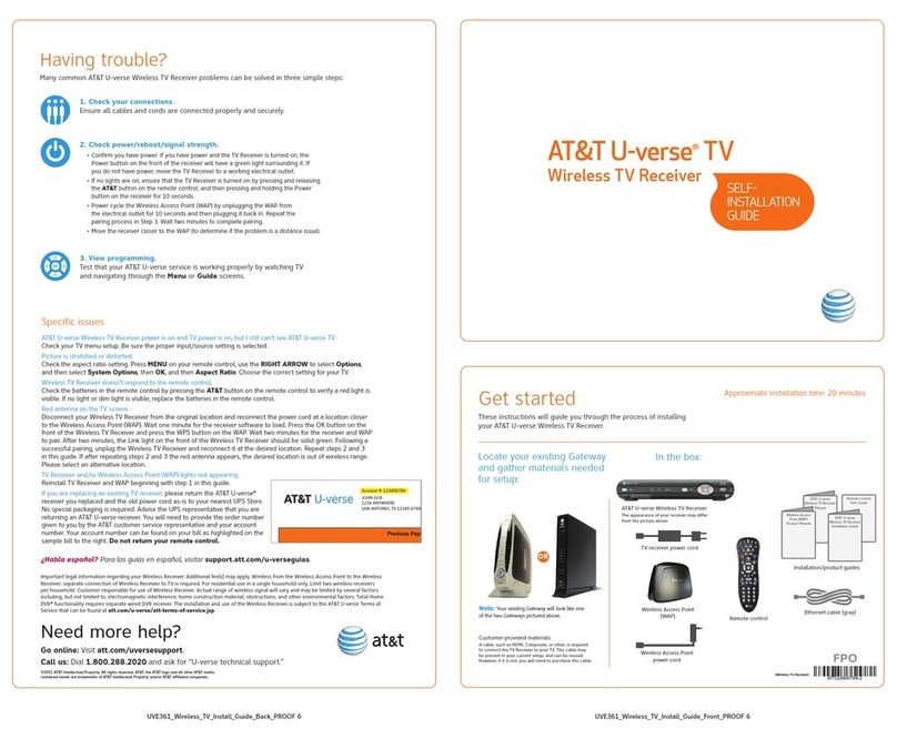 AT&T U-verse TV installation guide