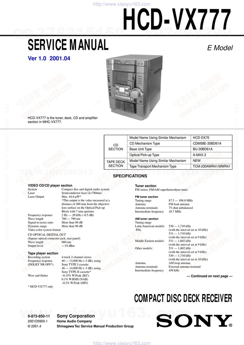 Sony HCD-VX777 User manual