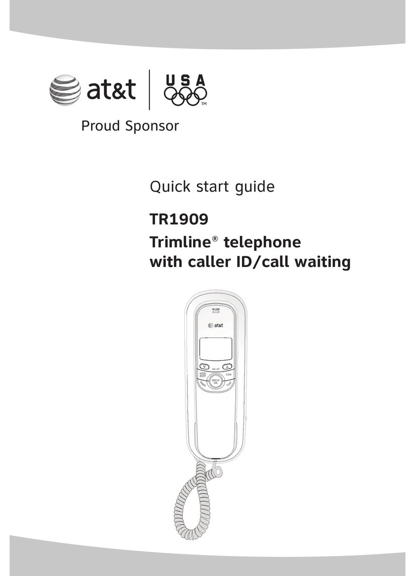 AT&T Trimline TR1909 quick start guide