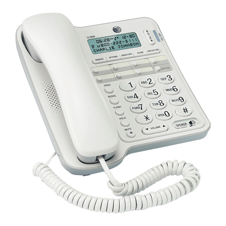 AT&T CL2909 User manual