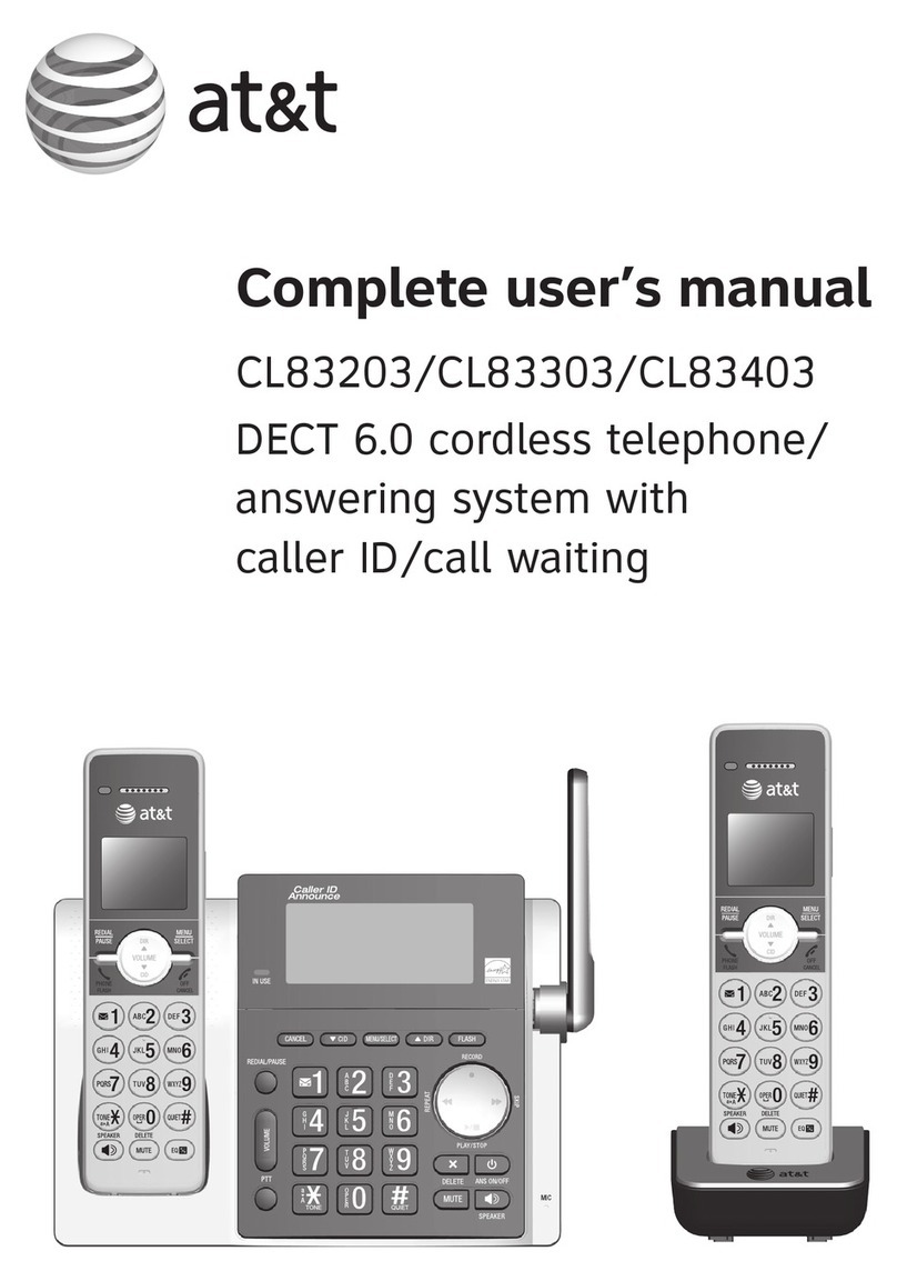 AT&T CL83203 Complete user's manual