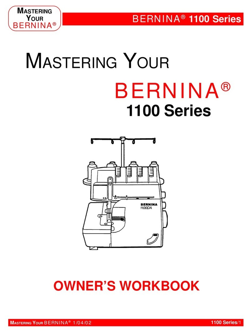 Bernina 1100 Series Owner's workbook