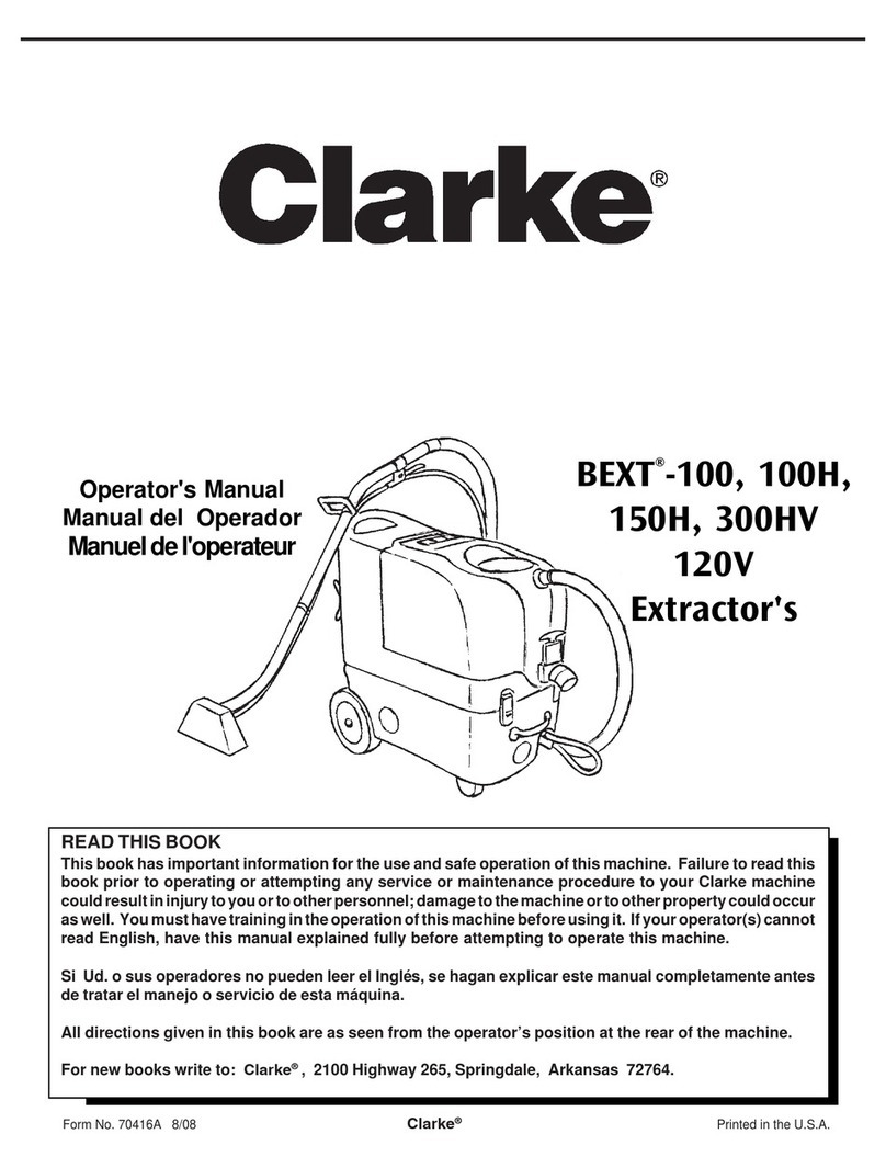 Clarke Bext-100 User manual