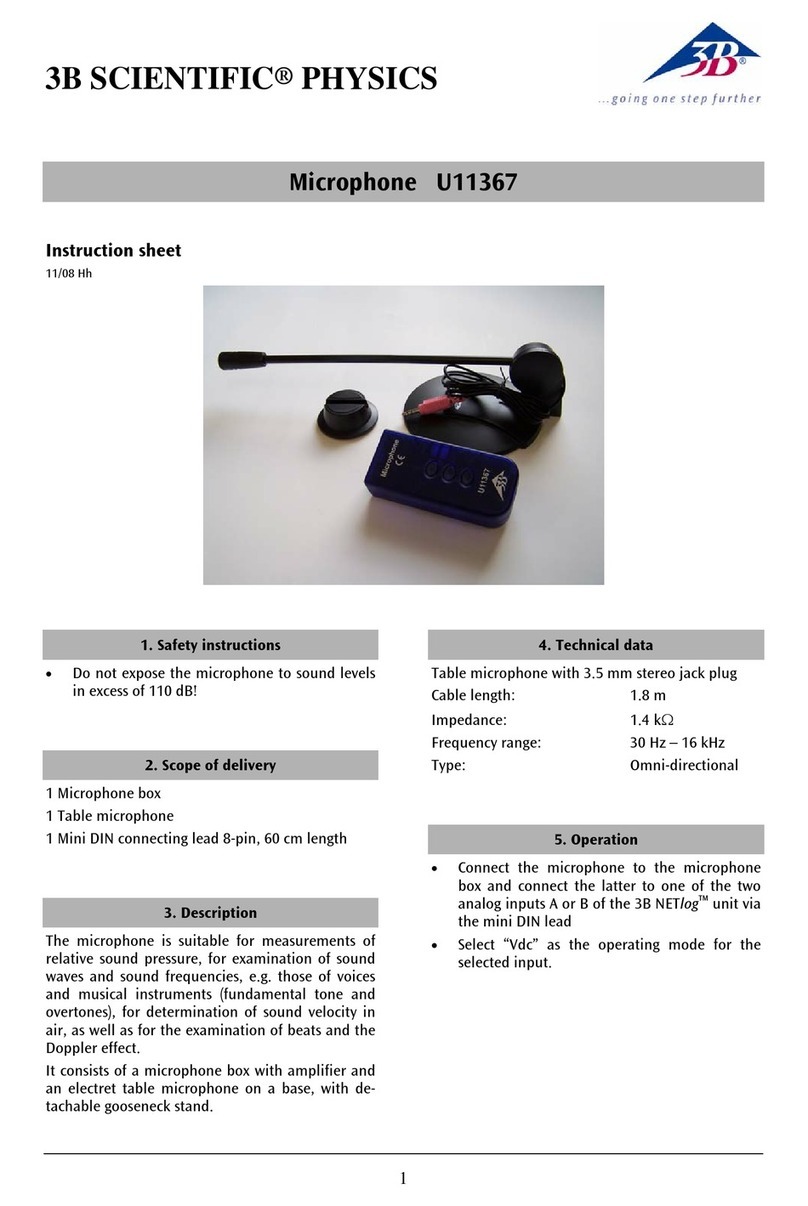 3B SCIENTIFIC PHYSICS U11367 instruction sheet